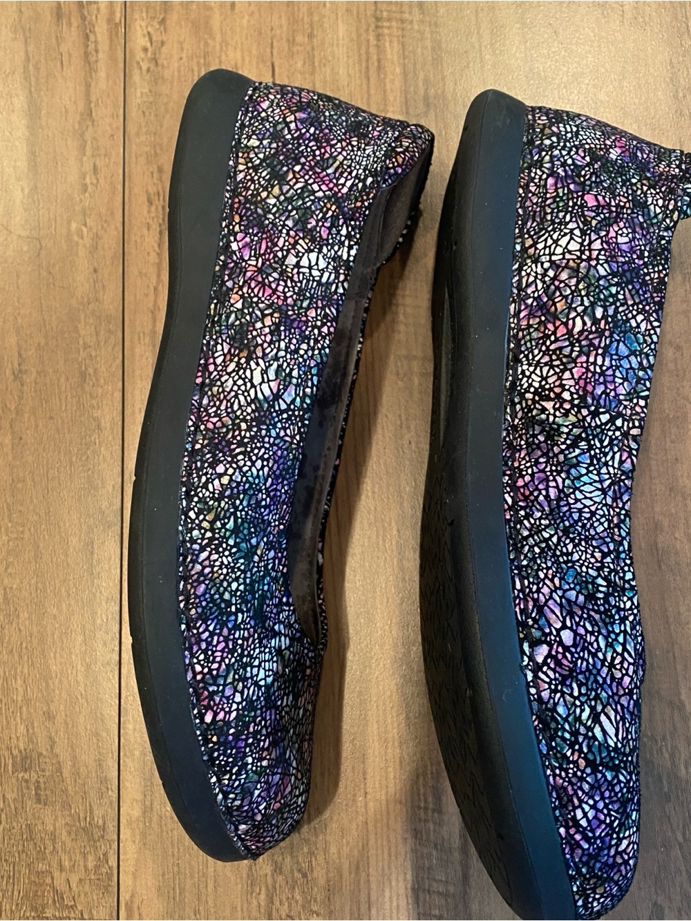 Alegria • Petal Fractually • Multicolor Crackle Ballet Flats • Size 9.5 - Picture 7 of 11